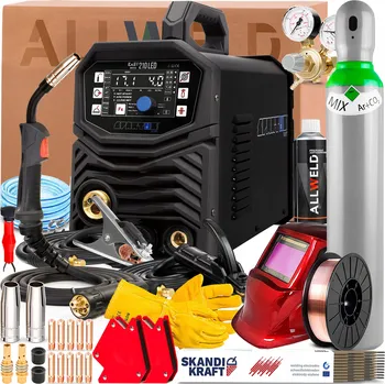 Svářečka Svářečka SPARTUS EASY MIG 210 LED 230V 200A SYNERGIE TIG LIFT 2-Kladková