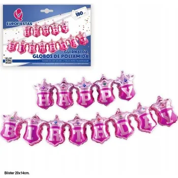 Balónek Narozeninové balónky ve tvaru koruny, růžové zlato