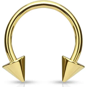 Piercing Šperky4U Zlacená podkova - PV01015GD-121044