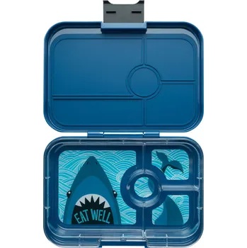 Svačinový box Yumbox Krabička na svačinu - svačinový box XL Tapas 4 - Monte Carlo Blue Shark