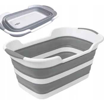 Koš na prádlo Koš na prádlo Primabobo 25 l bílý, šedý