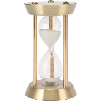 Hodiny PŘESÝPACÍ HODINY, SKLENĚNÉ HODINY, DŘEVO, 10 MINUT