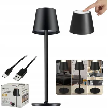 Lampička Lampa stołowa Savineo lampa stołowa černá 3 W