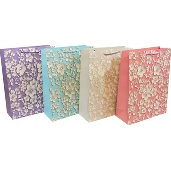 Kabelka MALÁ PLOCHÁ KABELKA S RAŽENÝMI KVĚTINAMI