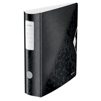 Mobilní kroužkový pořadač Leitz 180° Active Wow, černý, 82 mm, A4, PP