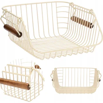 Obraz Univerzální kovový koš béžový