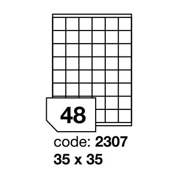 Papír Samolepící snímatelné etikety Rayfilm Office 35x35 mm 100 archů R0102.2307