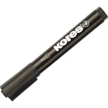 Značkovač Kores K-Marker permanentní, klínový, černý 3 - 5 mm