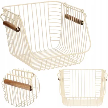 Obraz Univerzální kovový koš béžový