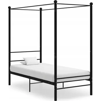 Postel Manželská kovová postel VidaXL 90x200 cm černá