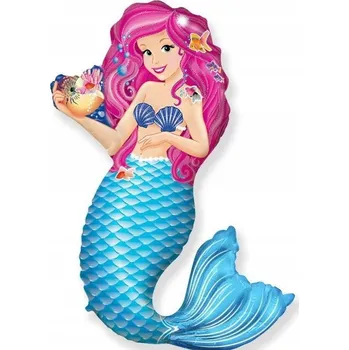 Balónek Fóliový balónek 24 FX - Mořská panna se škeble, balený
