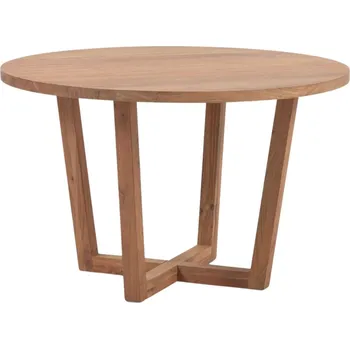 Jídelní stůl Hnědý akátový kulatý jídelní stůl Kave Home Nahla 120 cm