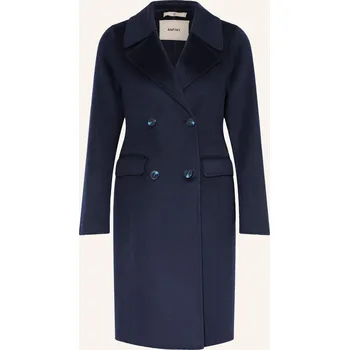 Dámský kabát Anfiny Dámský Vlněný Kabát Claudia, tmavě modrá, 42