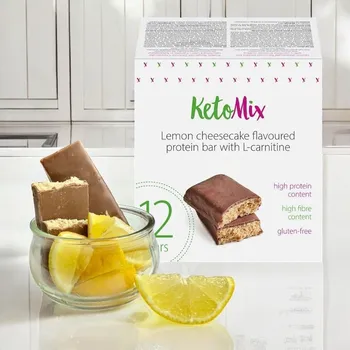 Keto dieta Proteinové tyčinky s příchutí citronový cheesecake s L-karnitinem 12 x 40 g&nbsp;