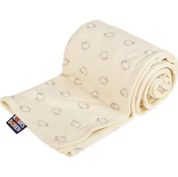 Dětská deka Kaarsgaren Dětská merino deka biobavlna – beránci