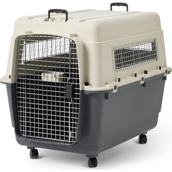 přepravka pro zvíře Feria přepravka s kolečky - Velikost 6 (L): Š 60 x H 90 x V 68 cm antracitová/béžová