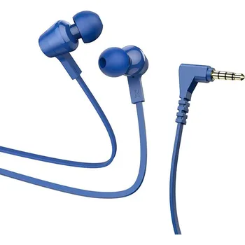 Sluchátka Sluchátka Hoco Wire Earphones Jack 3,5 mm s mikrofonem M86 Blue
