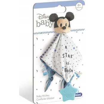 Dětská deka Dětská deka Clementoni Malý Mickey modrá 22x15 cm