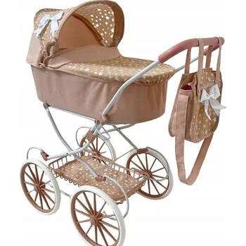 Kočárek pro panenku Hluboký kočárek pro panenky MarioToys Retro