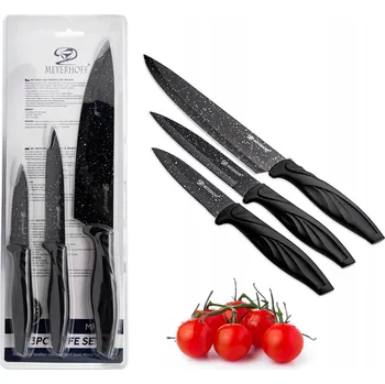 Kuchyňský nůž SADA NOŽŮ 3 KUSY NOŽE KUCHYŇSKÉ SADA MEYERHOFF UNIVERZÁLNÍ