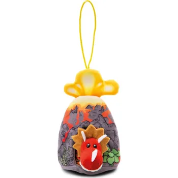 plyšák Plyšová Hračka dinosaurus Cerastupsy červená v sopečném vajíčku 12 cm NICI 49463