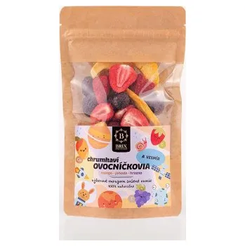 Sušená potravina Brix - Ovocníčci a vesmír 40g – mango, jahoda, hrozny, mrozem sušené ovoce