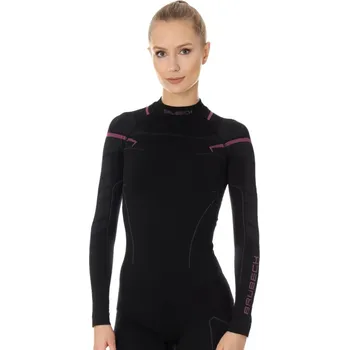 Dámské tričko Brubeck Dámské triko Thermo s dlouhým rukávem Black/Pink - M