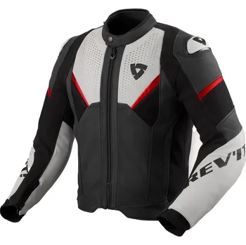 Moto bunda Kožená bunda na motorku Revit Automate černo-světle šedá 58
