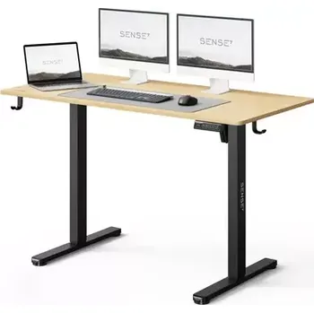 Psací stůl SENSE7 NOJO LIGHT Pracovní stůl černá-borovice (5902659847959)