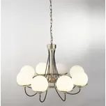 Searchlight 7098-8AB Velký stylový závěsný lustr SPHERE 8 patina 214961218