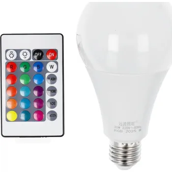 Žárovka Žárovka Led Rgb 30W E27 A80 Multicolor