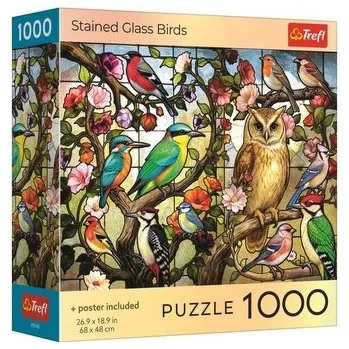 Puzzle Trefl Puzzle 1000 Barevní sklenění ptáci, věk: 12+