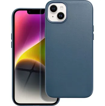 Náhradní kryt pro mobilní telefon Kožený Kryt - Mag Cover iPhone 14 Plus indigově modrý