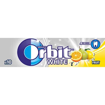 Žvýkačka Orbit White Fruit dražé 14g cena za kartonové balení (Kartonové balení : 30 ks)
