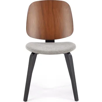 Jídelní židle Moderní jídelní židle Halmar K563 ořechová / šedá / černá (1p=2szt)