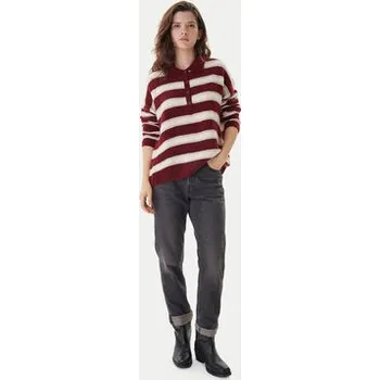 Dámský svetr ONLY Svetr Talio 15358606 Bordó Regular Fit XS