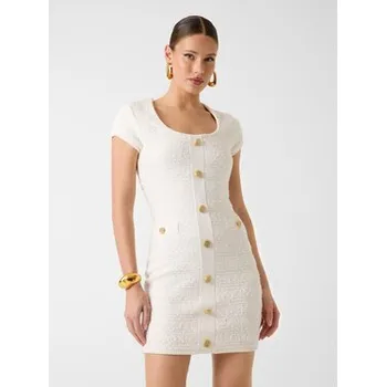 Oblečení a móda Marciano Guess Úpletové šaty 6RGK48 5852Z Bílá Regular Fit 48