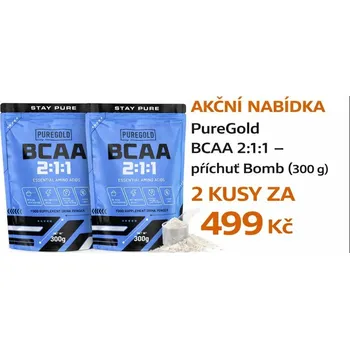 Aminokyselina Puregold AKCE PureGold, Bomb BCAA 2:1:1 - 2 kus 300 g + 300 g