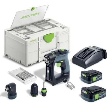 FESTOOL Akumulátorový vrtací šroubovák CXS 12 2,5-Set 576865 576865 Sleva 23.68%, při nákupu nad 3500,-Kč doprava zdarma