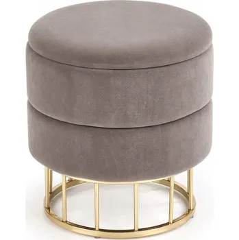 Taburet Taburet BONANZA s úložným prostorem, šedá