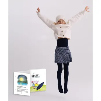 Dětské punčocháče v knížce s pohádkou – POHÁDKY III (tmavě modré) - 92/98 - Tmavě modrá