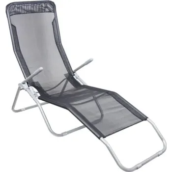 Zahradní nábytek Zahradní lehátko černé 137x58x24 cm