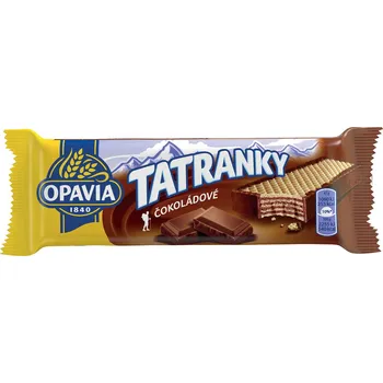 Cukrovinka Opavia Tatranky ČOKOLÁDOVÉ 47g cena za kartonové balení (Kartonové balení : 36 ks)
