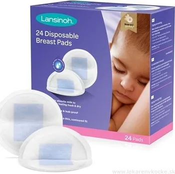 Vložka do podprsenky Lansinoh Laboratories, Inc LANSINOH Jednorázové vložky do podprsenky 24ks