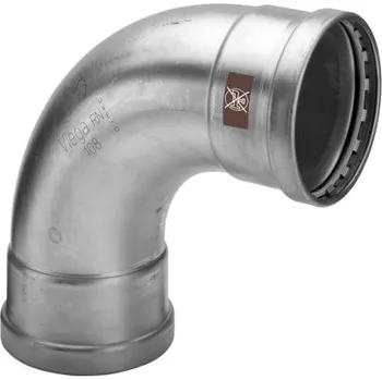 Instalatérský materiál Viega TEMPONOX 1716XL oblouk 90°, 108,0mm, lisovací, topení/vzduch, nerez ocel