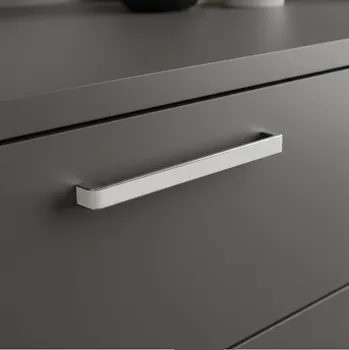 Nábytkové kování Interex design Úchytka LEGRO / Bílá - lesklý chrom 256 mm