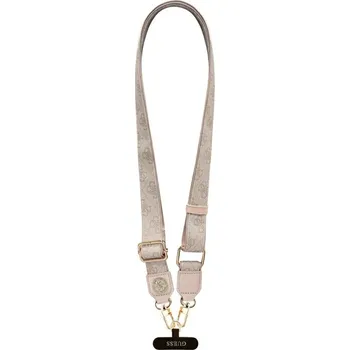 Náhradní kryt pro mobilní telefon Kryt popruh Guess Universal Strap Guucnp4Dgmp (4G Pu Strap Tether Patch Strass Metal Logo) Pink