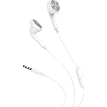 Sluchátka Hoco Wire Earphones Jack 3,5 mm s mikrofonem M73 White