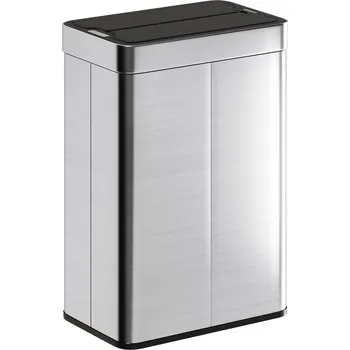 Odpadkový koš Odpadkový koš se senzorem 55 l | stříbrný