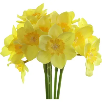umělá květina Umělé květiny, plast 360mm narcis svazek 6ks, žlutá
